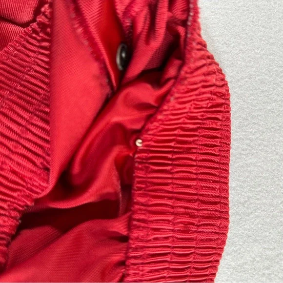 VTG Nike Tearaway Track Pants Men’s L Red Snap Sides Warm Up Basketball Baggy - Picture 8 of 9